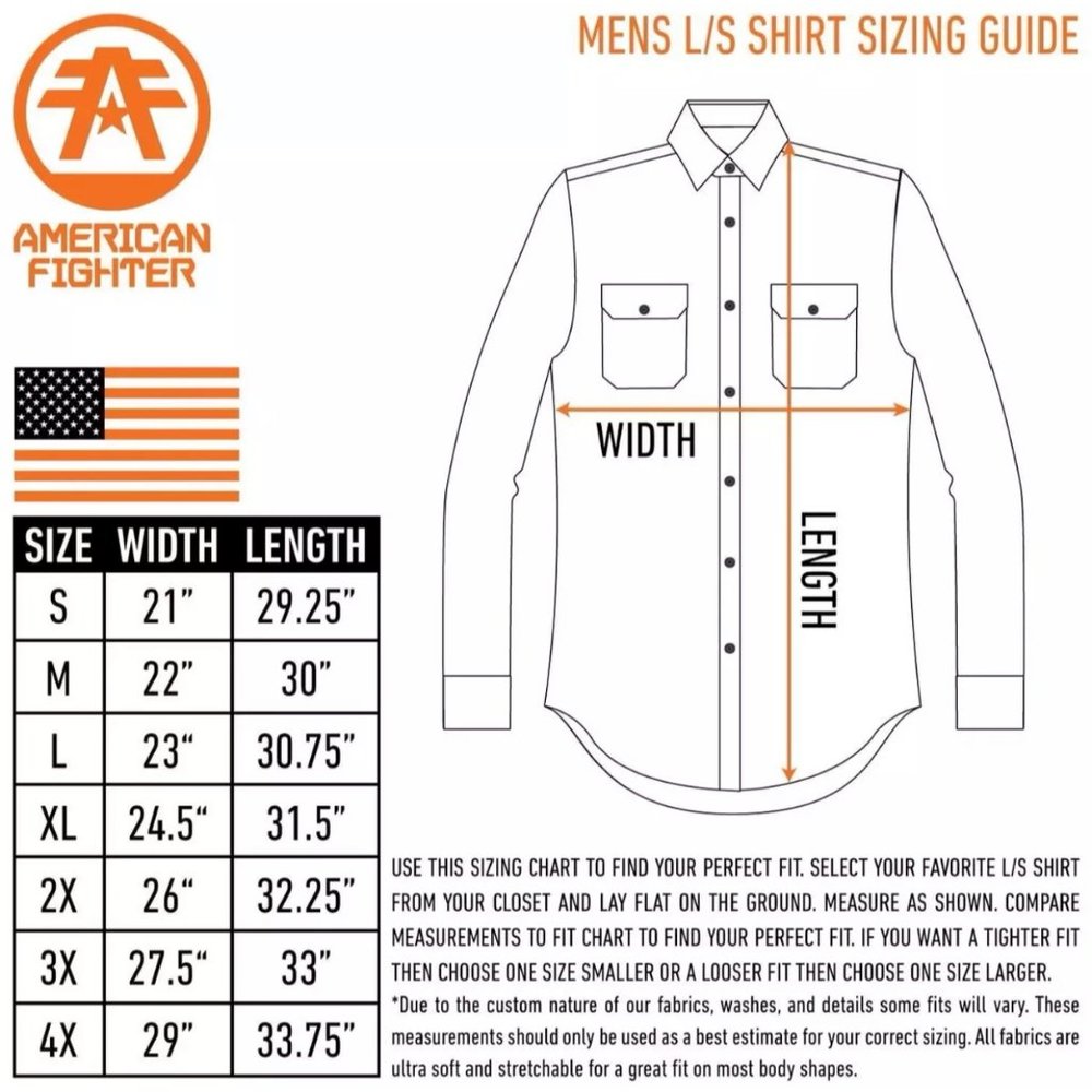 AMERICAN FIGHTER Men's Button Down Shirt INTEGRITY - Picture 5 of 6